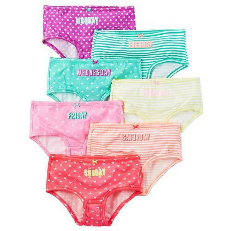 Carters Girls 4-6X 7-Pack Days of the Week Panty (Multi 6/6X)
