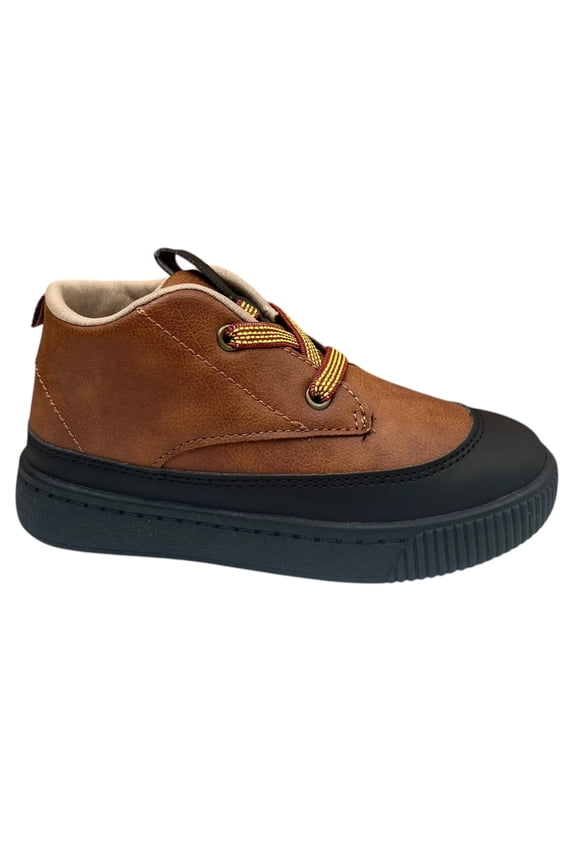 Carters Little Boys Sporty Boots Size 11 Brown Slip on Stylish Warm & Comfy