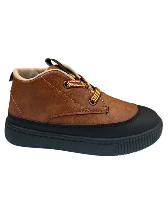 Carters Little Boys Sporty Boots Size 12 Brown Slip on Stylish Warm & Comfy