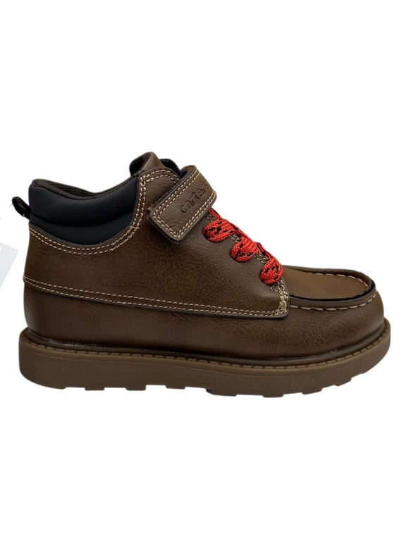 Carters Norman Little Boys Casual Ankle Boots Size 12 Brown Tan Slip-on Shoes