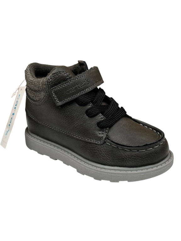 Carters Norman Toddler Boys Casual Ankle Boot Sz 10 Dark Gray Fall Winter Shoes