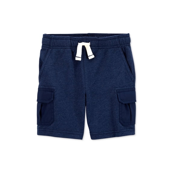 Carters Toddler Boys Pull On Knit Cargo Shorts Carg Navy 3T