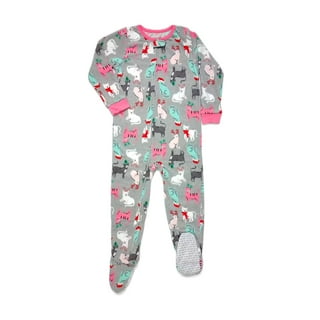 Fleece Pajamas 6x Footed Pajamas Vintage Girl's 6X/7 Fleece Footie