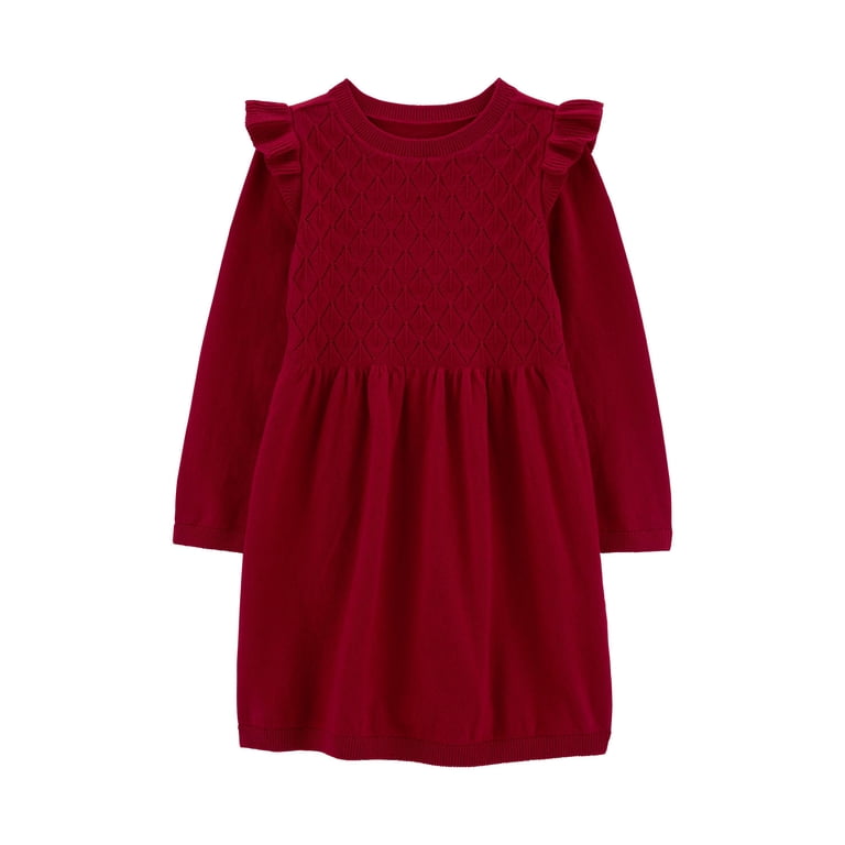 carters red sweater dress Girls Sweater Dresses