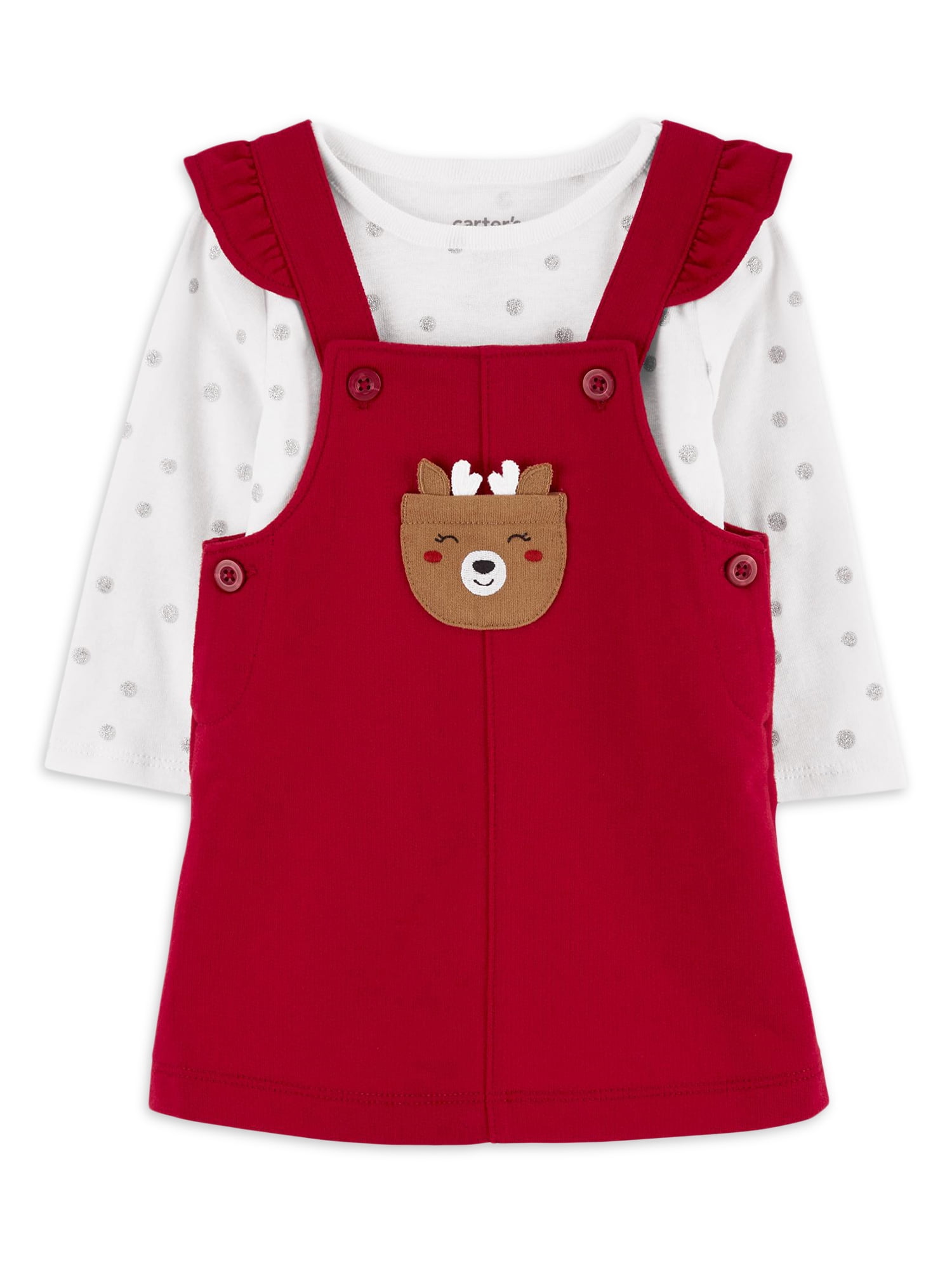 Carters's Child of Mine Baby Girl Christmas Dress Set, 2Piece, Sizes