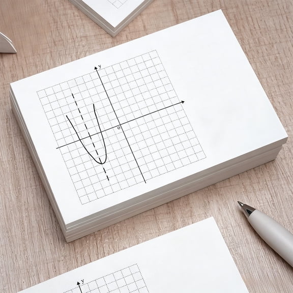 Cartesian Coordinate System Notebook Thickened Paper Pad 50 Tearable Sheets for Math Graphing and Data Charts
