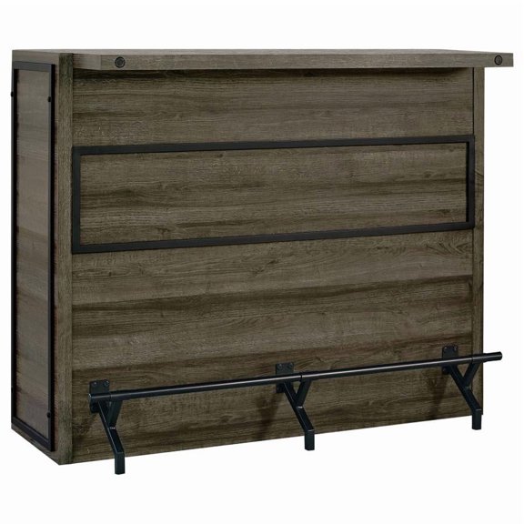 Cartesian Jolina Aged oak 5 Shelf Bar Unit