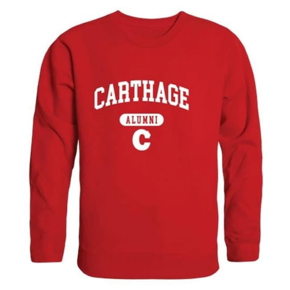 Carthage College Firebirds Alumni Fleece Pullover Crewneck Sweatshirt, Red - 2XL