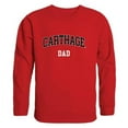 thumbnail image 1 of Carthage College Firebirds Dad Crewneck Sweatshirt, Red - Medium, 1 of 1