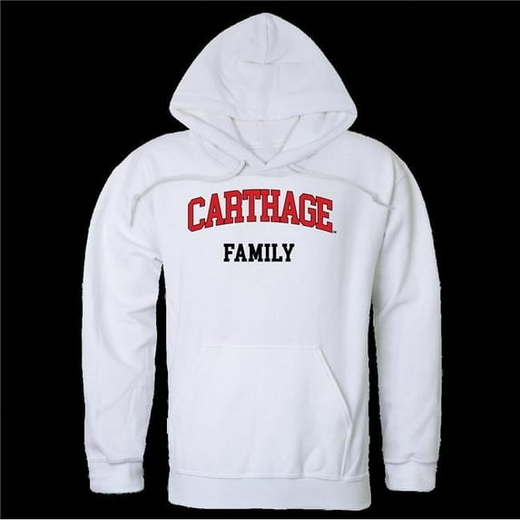 Carthage College Firebirds Family Hoodie, White - Medium