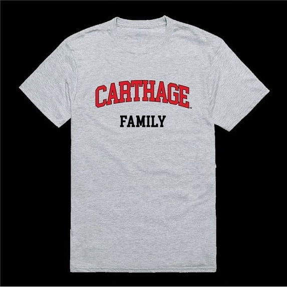 Carthage College Firebirds Family T-Shirt, Heather Grey - 2XL