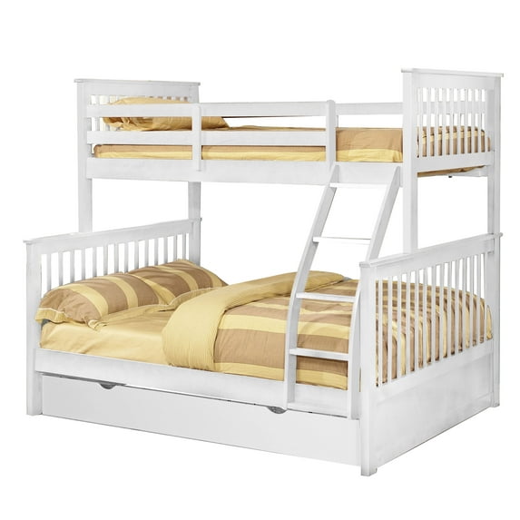 Carthew Convertible Twin Over Full Bunk Bed (Optional Storage or Trundle)