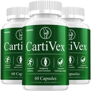 CartiVex Capsule   Carti Vex Advanced Formula for Joint Support Flexibility, Mobility, 3 Pack 60 Capsules Each Bottles 180 Capsules in Total