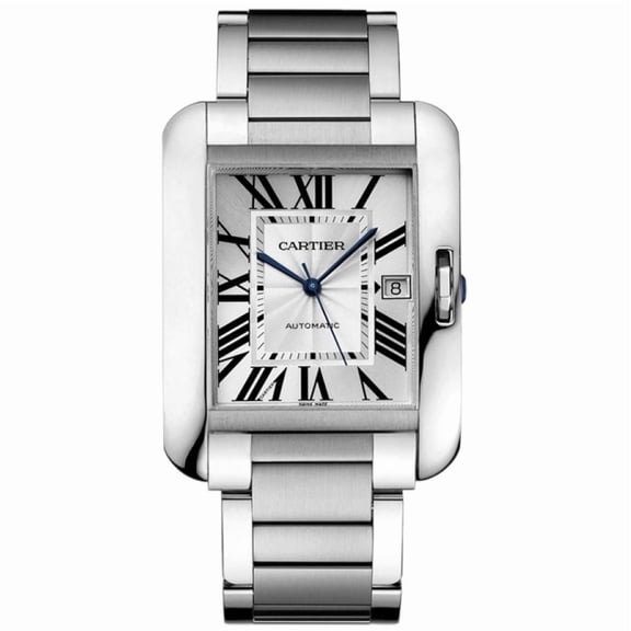 Cartier Men's Tank Anglaise Silver Dial Watch - W5310008