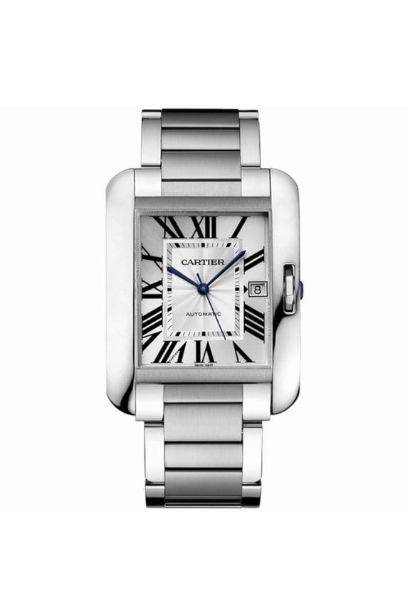 Men's Tank Anglaise Silver Dial Watch - W5310008