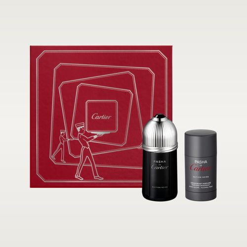 Cartier PNNM1A Pasha Edition Noire & Cartier Gift Set for Men