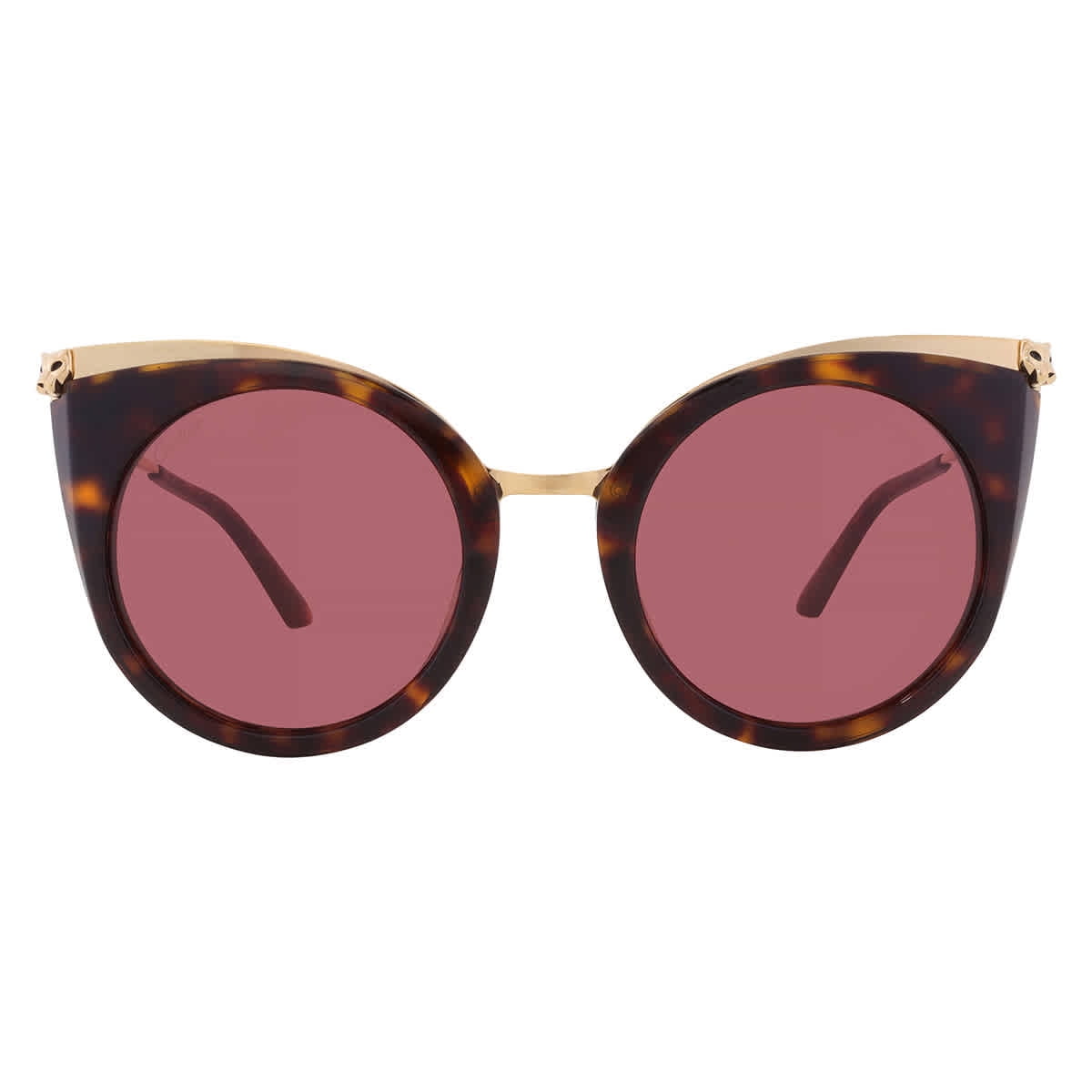 Cartier Red Cat Eye Ladies Sunglasses CT0122S 002 52