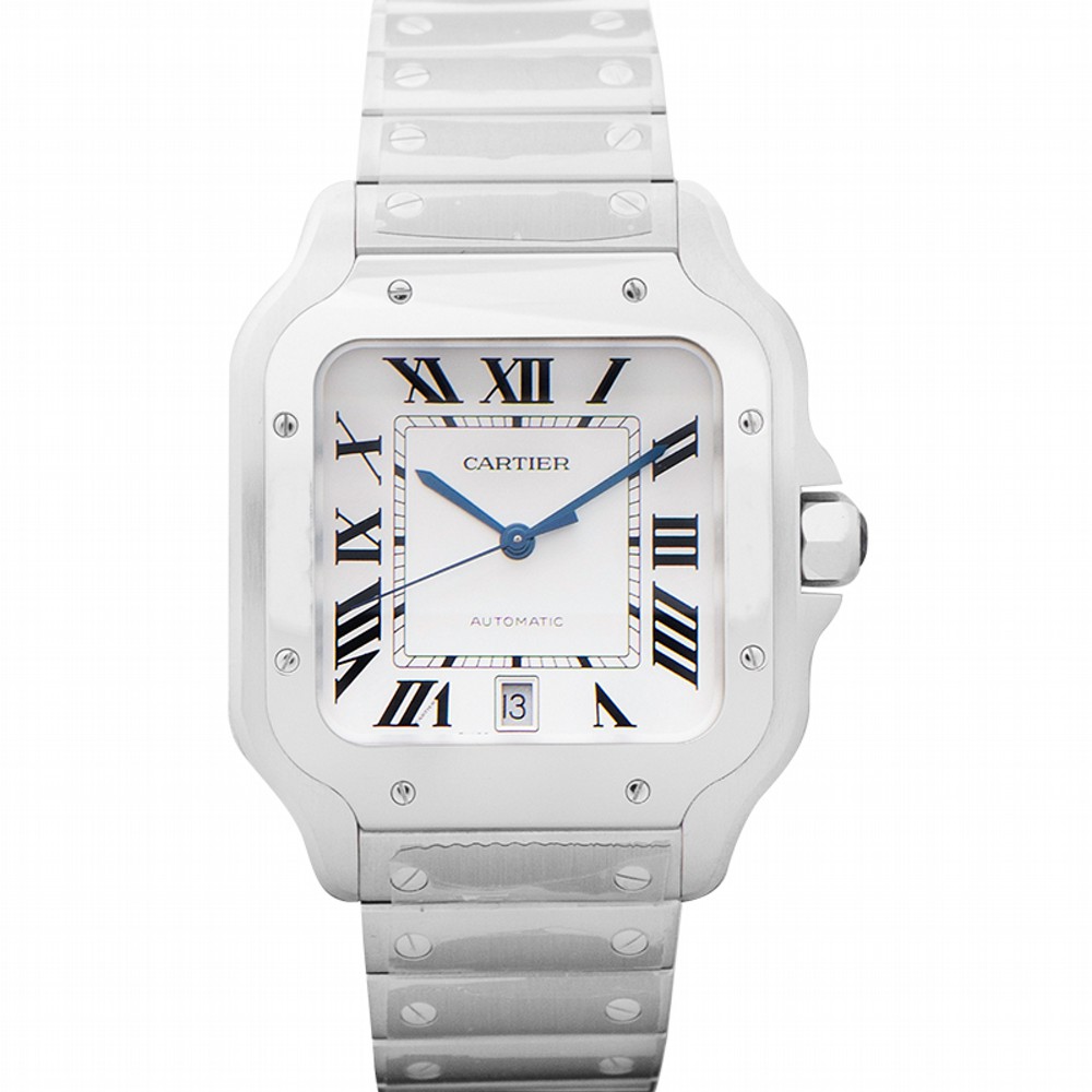 Cartier Santos Silvered Opaline Dial Men's Watch WSSA0018 - image 1 of 4