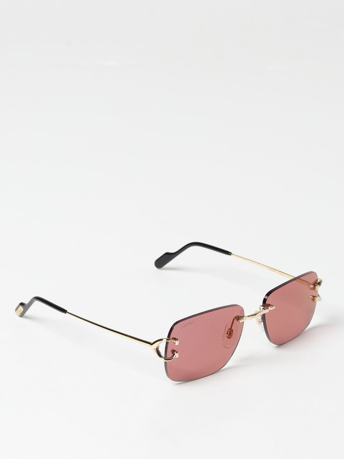 Cartier Sunglasses Men Gold Men