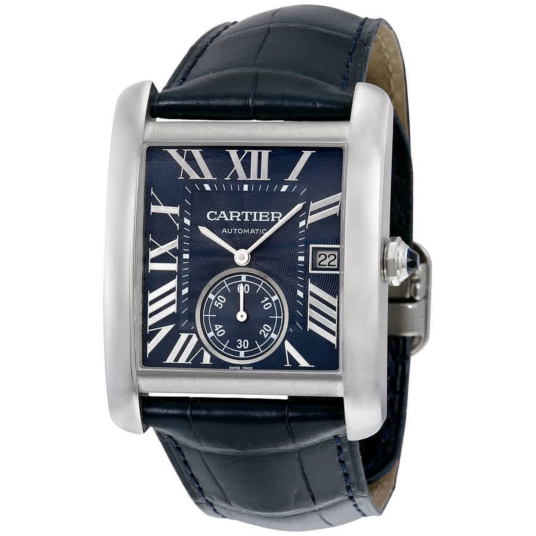 Cartier tank mc clearance blue