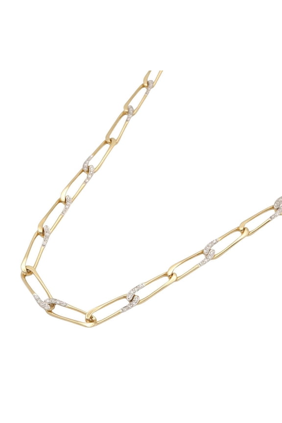 Pre-Owned Cartier diamond necklace, 18K (yellow gold) jewelry, women's, clear/gold tones.