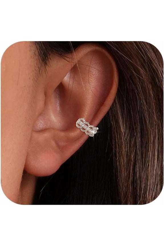 Cartilage Piercing Helix Earring,925 Sterling Silver Small Hoop Earrings for Women,14K Gold Plated Dainty CZ Huggie Hoop Earrings for Cartilage Lightweight Hypoallergenic Earrings Gifts