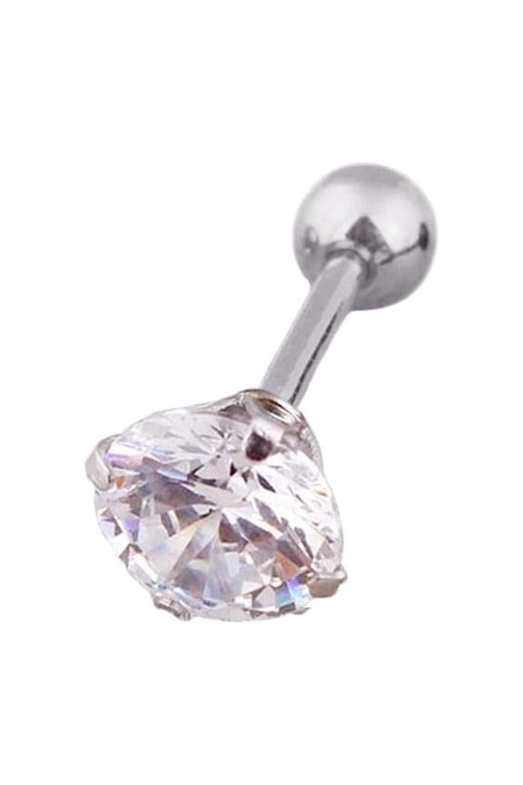 Cartilage Piercing Push In Pin 4 5 6mm Stud Flat Back Nose Tragus Labret R6T0