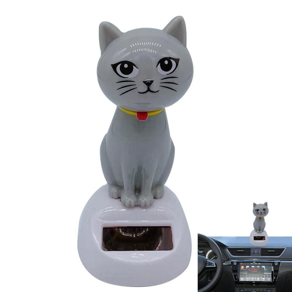 2D Shy Kitty Bobble,Stress Relief Cat Bobble Car Dashboard Decorations