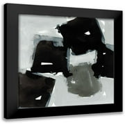 Cartissi 12x12 Black Modern Framed Museum Art Print Titled - Air of Life II