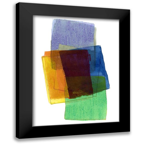 Cartissi 12x14 Black Modern Framed Museum Art Print Titled - Graphene V