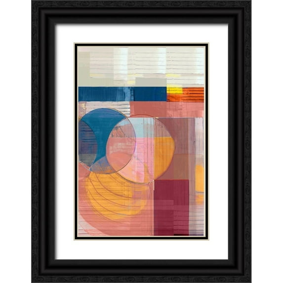 Cartissi 13x18 Black Ornate Wood Framed with Double Matting Museum Art Print Titled - Candy Love I