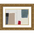 thumbnail image 1 of Cartissi  14x11 Gold Ornate Wood Framed with Double Matting Museum Art Print Titled - Tonic Techno I, 1 of 4