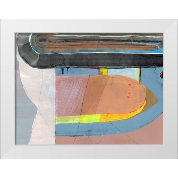 Cartissi 14x12 White Modern Wood Framed Museum Art Print Titled - Turn Around
