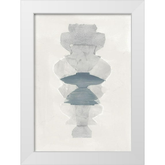 Cartissi 14x18 White Modern Wood Framed Museum Art Print Titled - Amphora II
