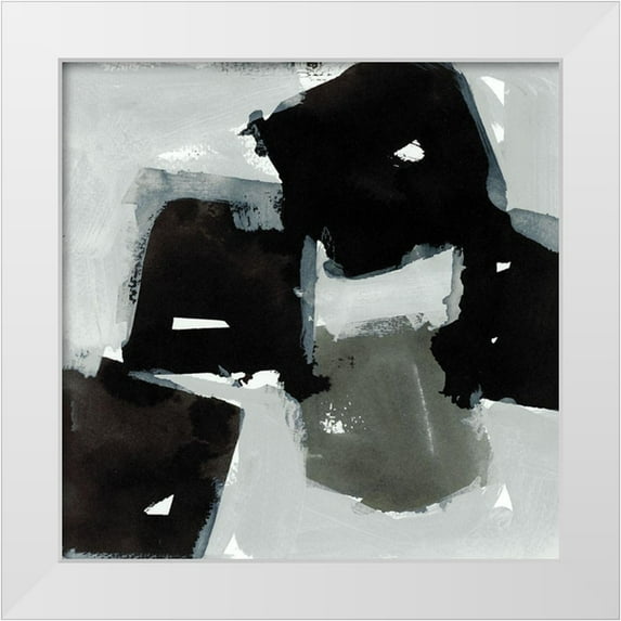 Cartissi 15x15 White Modern Wood Framed Museum Art Print Titled - Air of Life II
