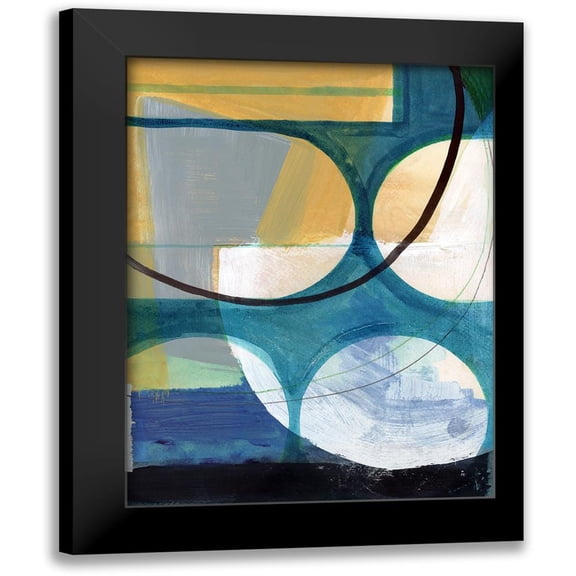 Cartissi 15x18 Black Modern Framed Museum Art Print Titled - Promenades II