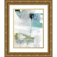 thumbnail image 1 of Cartissi 15x18 Gold Ornate Wood Framed with Double Matting Museum Art Print Titled - White Blues I, 1 of 4