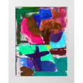 thumbnail image 1 of Cartissi 15x18 White Modern Wood Framed Museum Art Print Titled - Brights Strokes III, 1 of 4