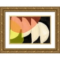 thumbnail image 1 of Cartissi  18x13 Gold Ornate Wood Framed with Double Matting Museum Art Print Titled - Four Semi Moons I, 1 of 4
