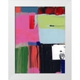thumbnail image 1 of Cartissi  19x24 White Modern Wood Framed Museum Art Print Titled - Pink Blocks II, 1 of 4