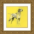 thumbnail image 1 of Cartissi   20x20 Gold Ornate Wood Framed with Double Matting Museum Art Print Titled - A Very Pop Modern Dog I, 1 of 4