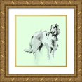 thumbnail image 1 of Cartissi   20x20 Gold Ornate Wood Framed with Double Matting Museum Art Print Titled - A Very Pop Modern Dog VI, 1 of 4