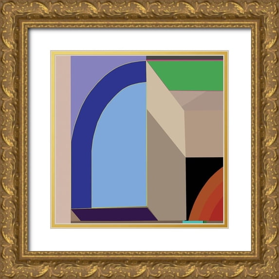 Cartissi 20x20 Gold Ornate Wood Framed with Double Matting Museum Art Print Titled - LTower9b