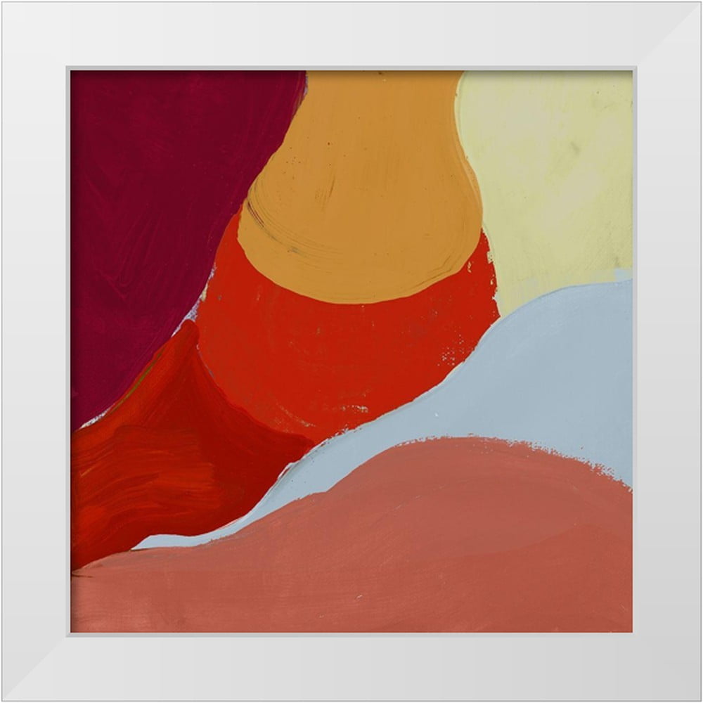 Cartissi X White Modern Wood Framed Museum Art Print Titled Red Clouds II Walmart Com