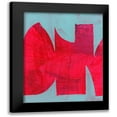 thumbnail image 1 of Cartissi 20x24 Black Modern Framed Museum Art Print Titled - Magenta Ribbon I, 1 of 5
