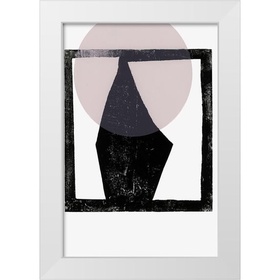 Cartissi 23x32 White Modern Wood Framed Museum Art Print Titled - Blushing Aura