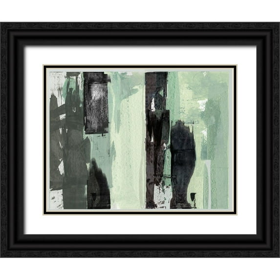 Cartissi 24x19 Black Ornate Wood Framed with Double Matting Museum Art Print Titled - Green Energy I