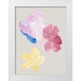 thumbnail image 1 of Cartissi  25x32 White Modern Wood Framed Museum Art Print Titled - Floral Block I , 1 of 4