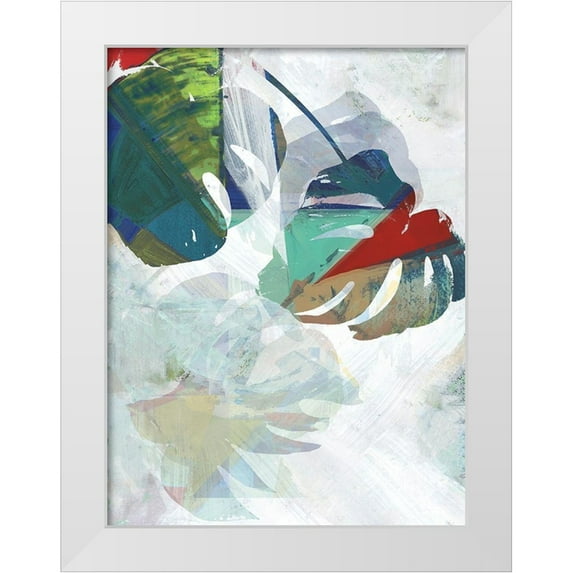 Cartissi 25x32 White Modern Wood Framed Museum Art Print Titled - Monstera VII