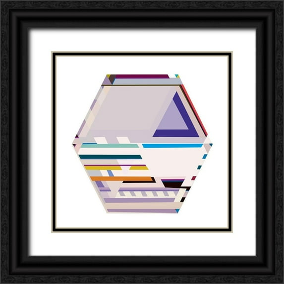 Cartissi 26x26 Black Ornate Wood Framed with Double Matting Museum Art Print Titled - LTower 6B 2